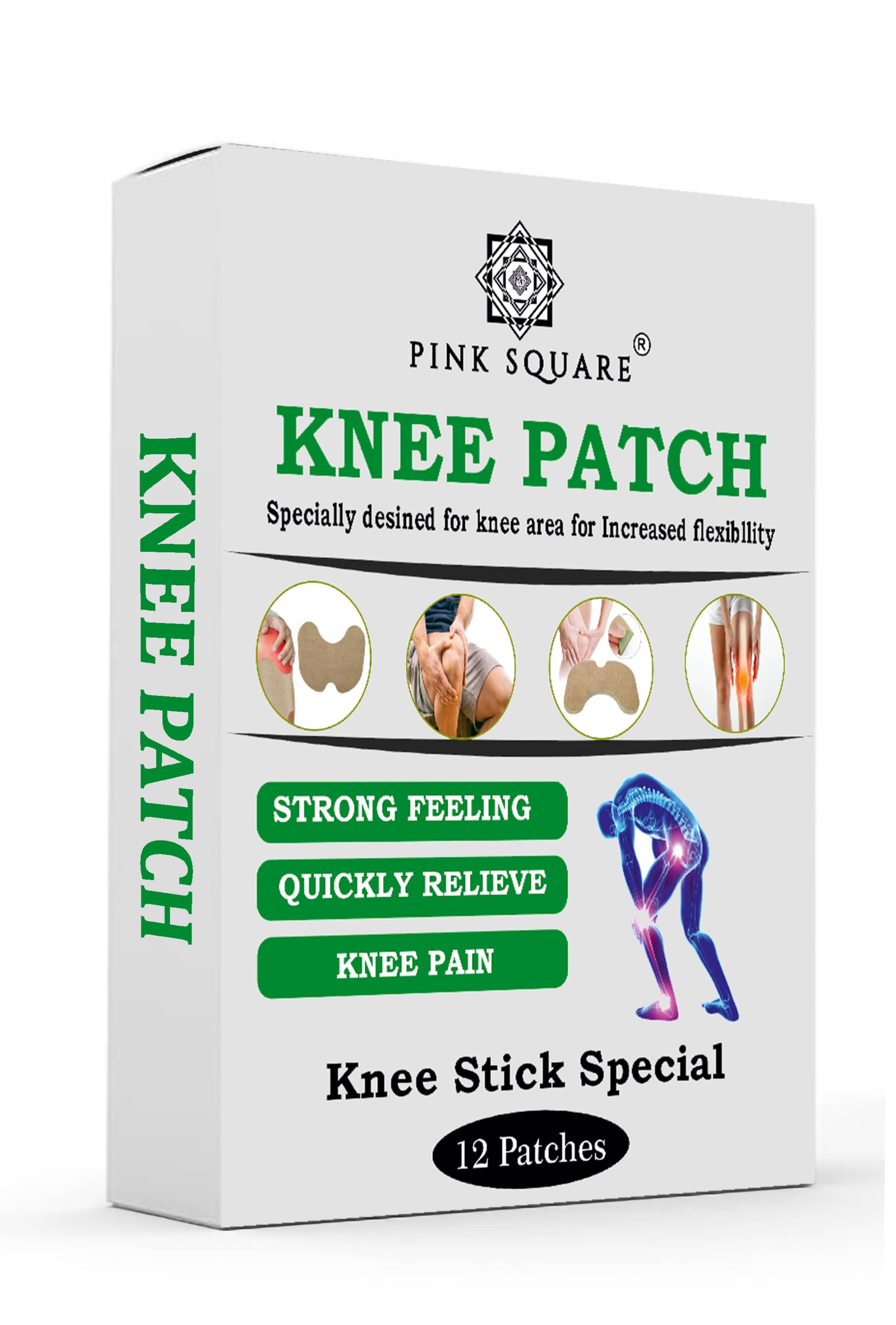 pink square Pain Relief Patch ( Pack of 1 )