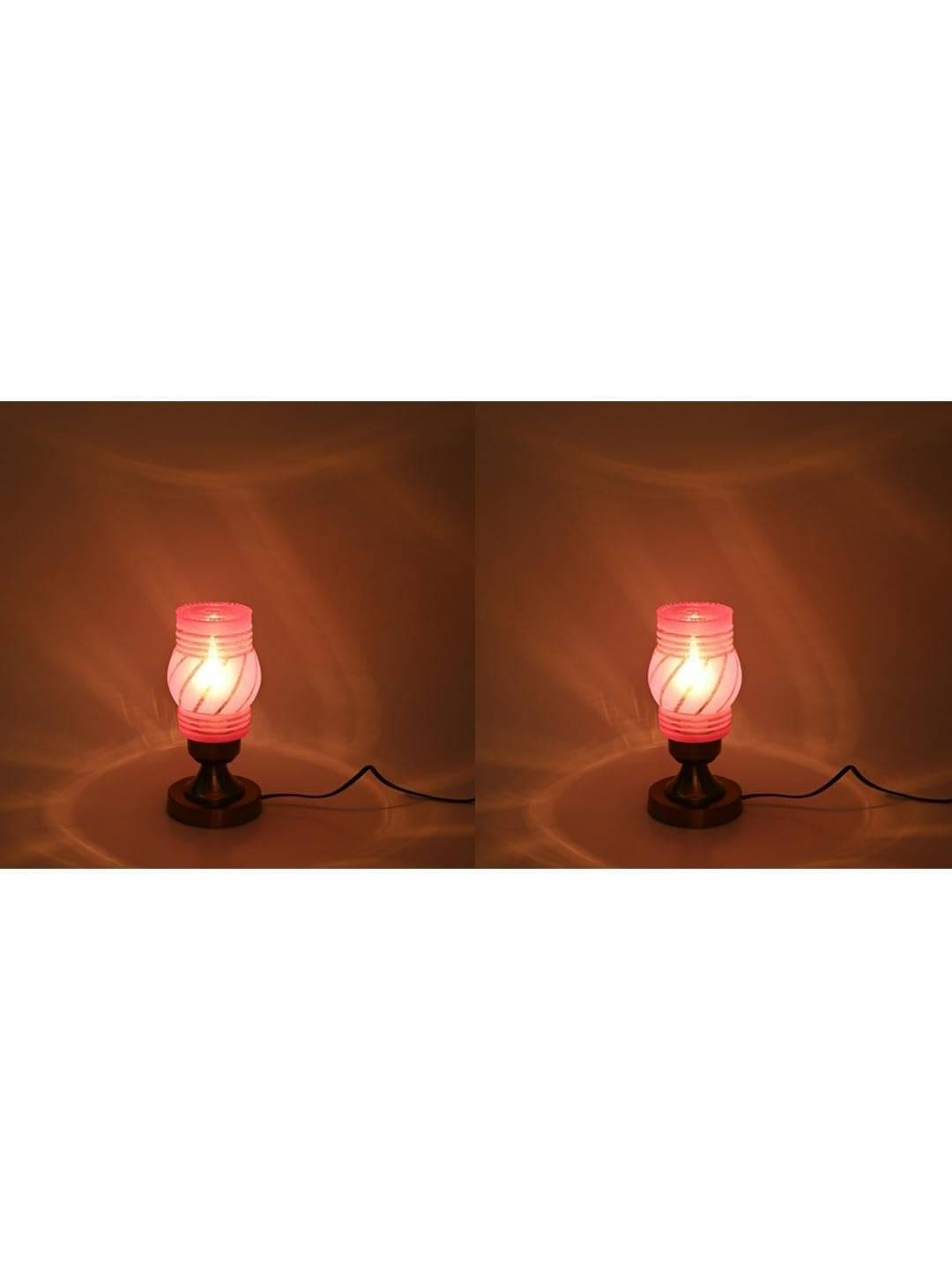 AFAST Pink Decorative Table Lamp ( Pack of 2 ) AFAST Pink Decorative Table Lamp ( Pack of 2 )