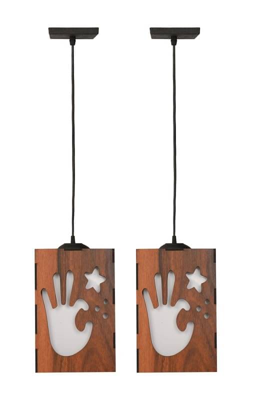 AFAST Wood Black Ceiling Lights - Pack of 2 AFAST Wood Black Ceiling Lights - Pack of 2