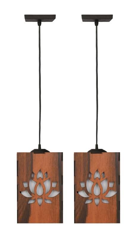 AFAST Wood Black Ceiling Lights - Pack of 2 AFAST Wood Black Ceiling Lights - Pack of 2