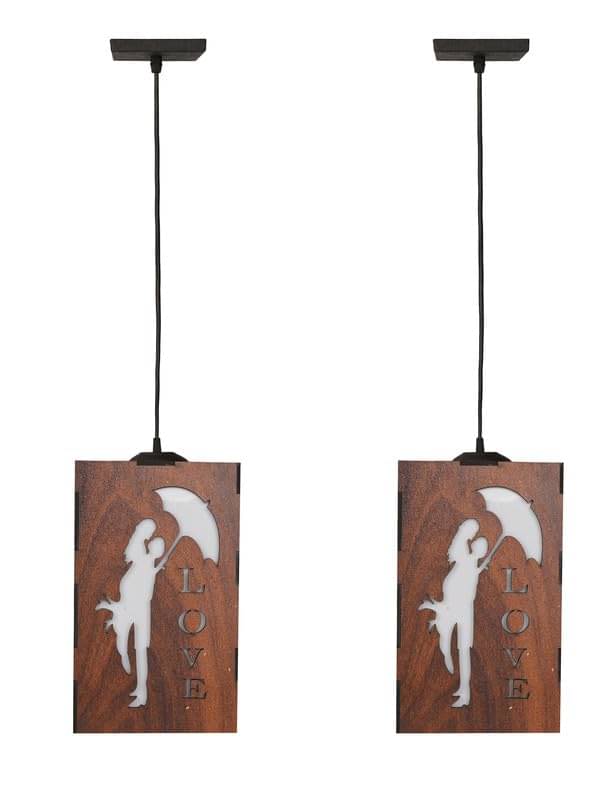 AFAST Wood Black Ceiling Lights - Pack of 2 AFAST Wood Black Ceiling Lights - Pack of 2