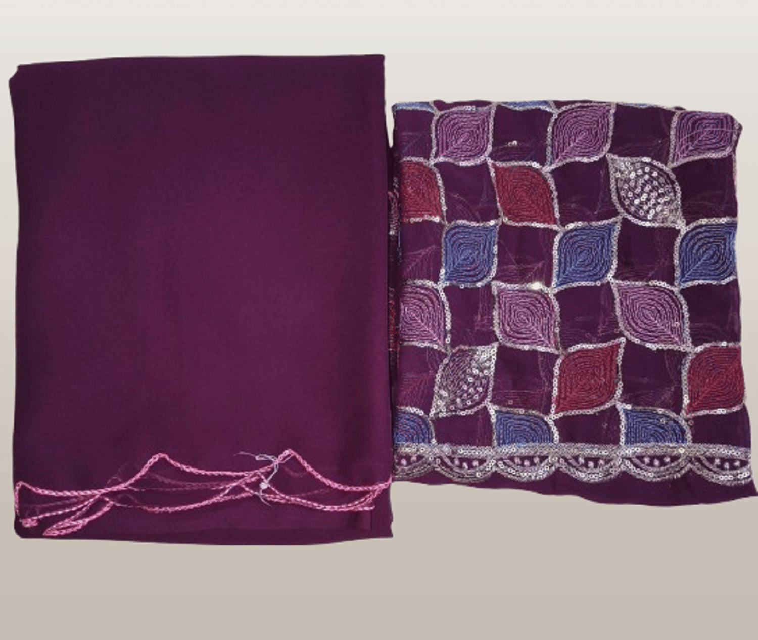 GOPI SAREE Georgette Solid Saree With Unstitched Blouse Piece ( Wine ) GOPI SAREE Georgette Solid Saree With Unstitched Blouse Piece ( Wine )