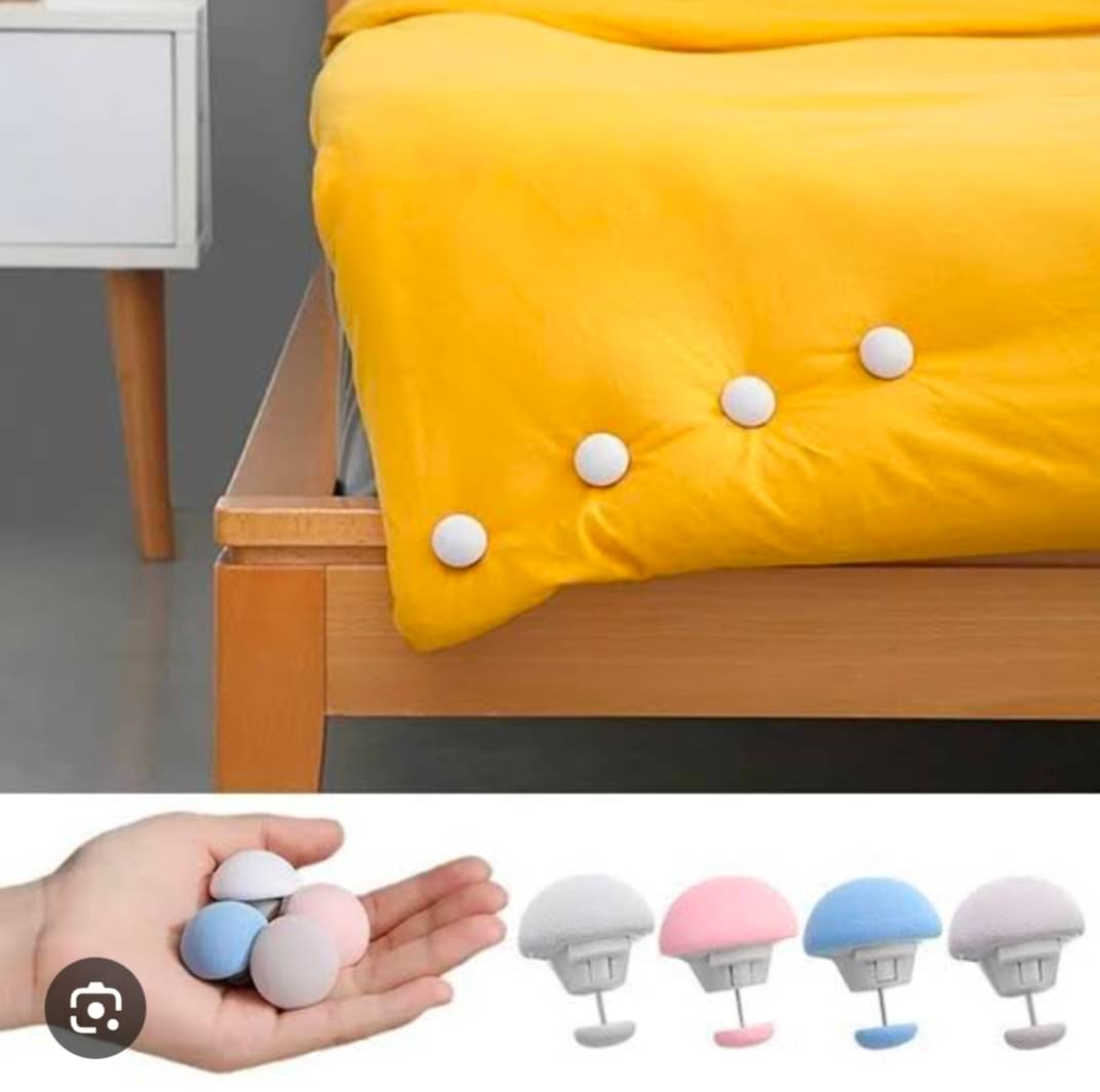     			Magnique 12 pcs Bed Sheet Holding Clips with One-press Unlock for Blanket,Bed Sheet,Curtain,Mattress Assorted