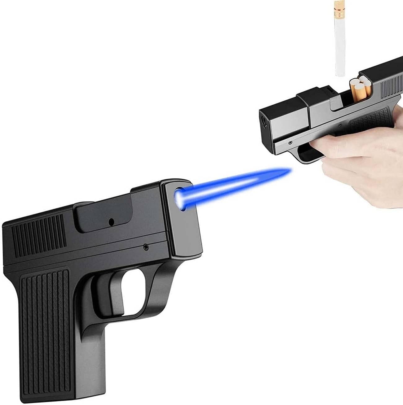     			PAAVI Black Iron Cigarette Lighter ( Pack of 1 )
