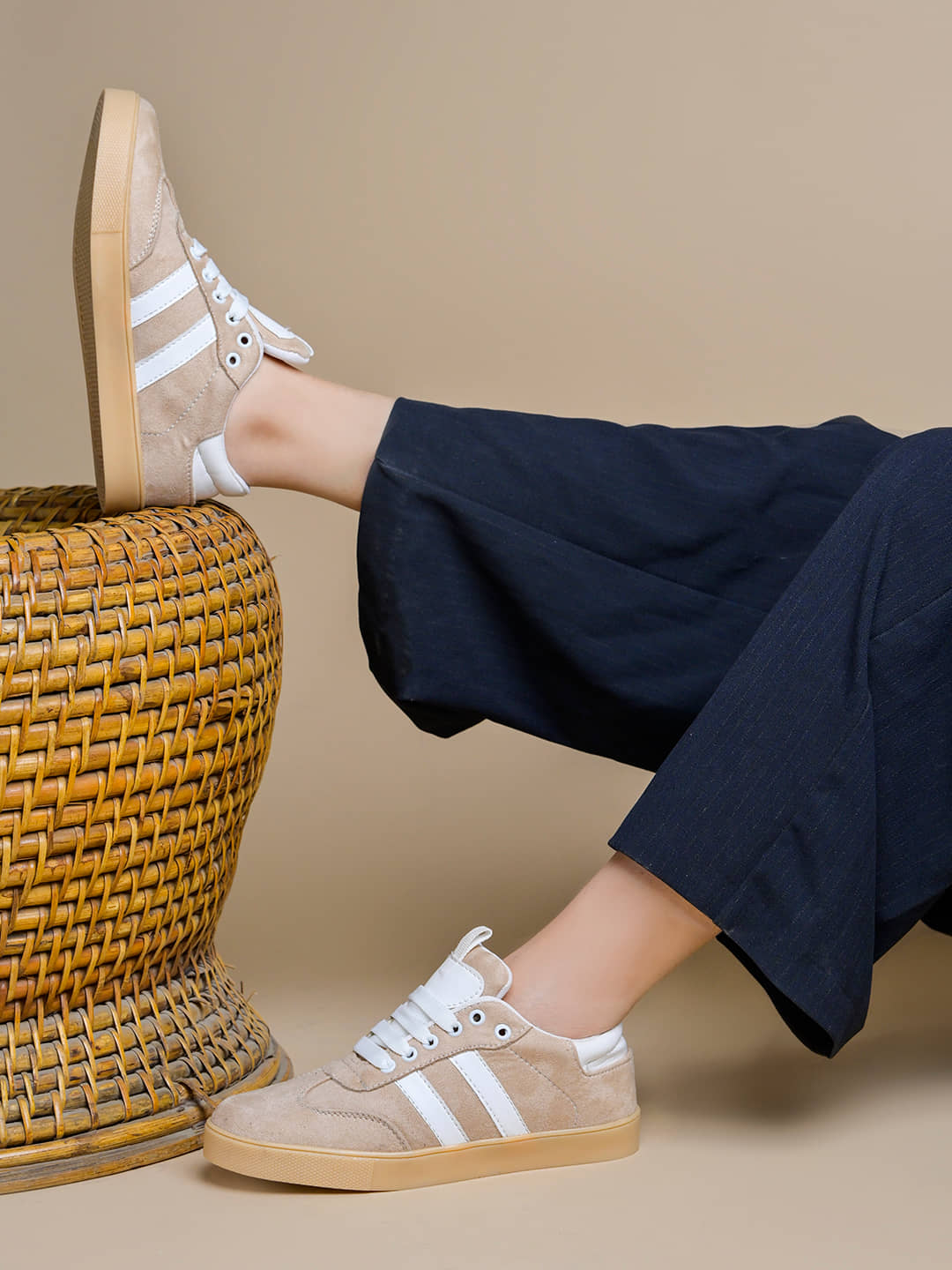 Shoetopia Cream Women's Sneakers - Casual Shoes | Buy online on ZillyBuy