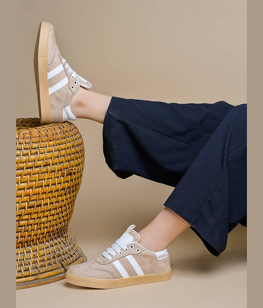 Shoetopia Cream Women's Sneakers - Casual Shoes | Buy online on ZillyBuy