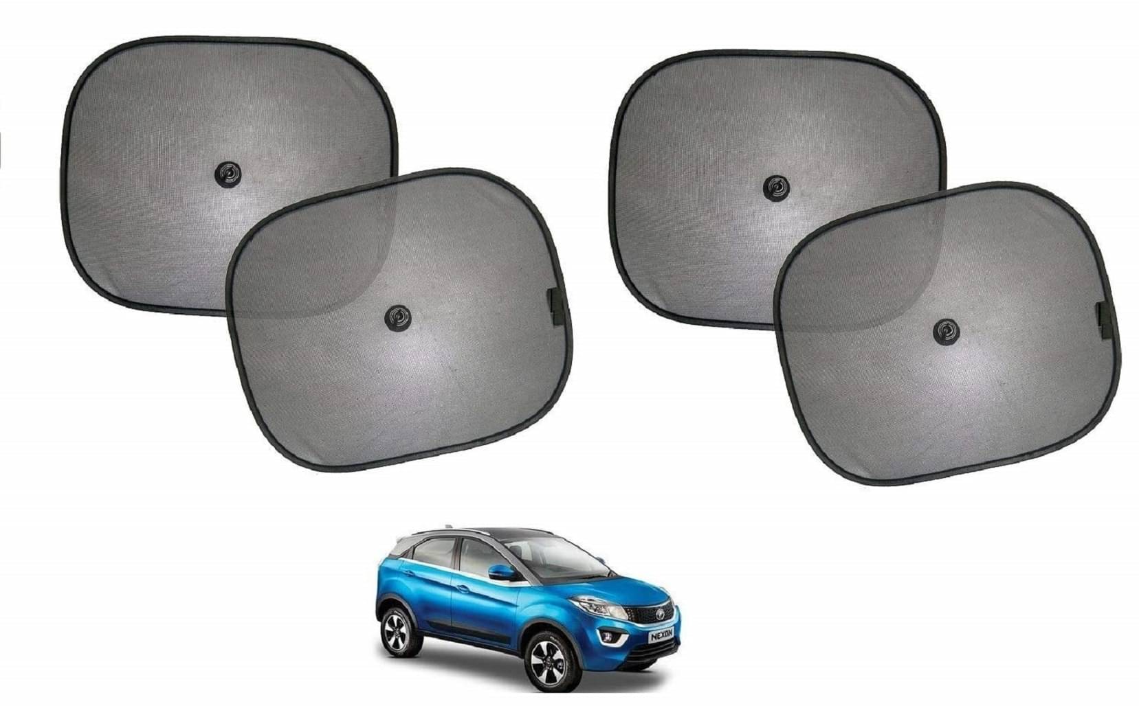 Valdez Car Window Curtain Sticky Sun Shades , Universal Fit Sunshades for Side Window, Rear Window Chipkoo, Color : Black, 4 Pieces Valdez Car Window Curtain Sticky Sun Shades , Universal Fit Sunshades for Side Window, Rear Window Chipkoo, Color : Black, 4 Pieces