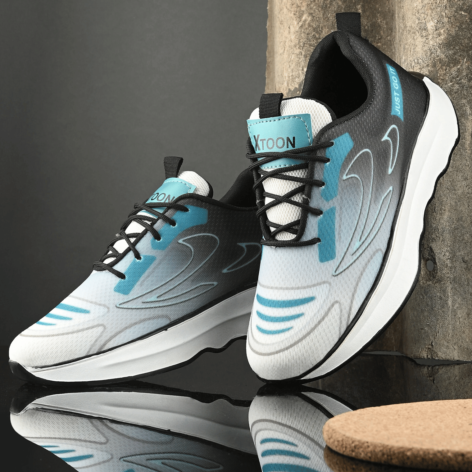     			Xtoon Rich Quality|Comfortable|Ultra Lightweight Grey Men's Sneakers