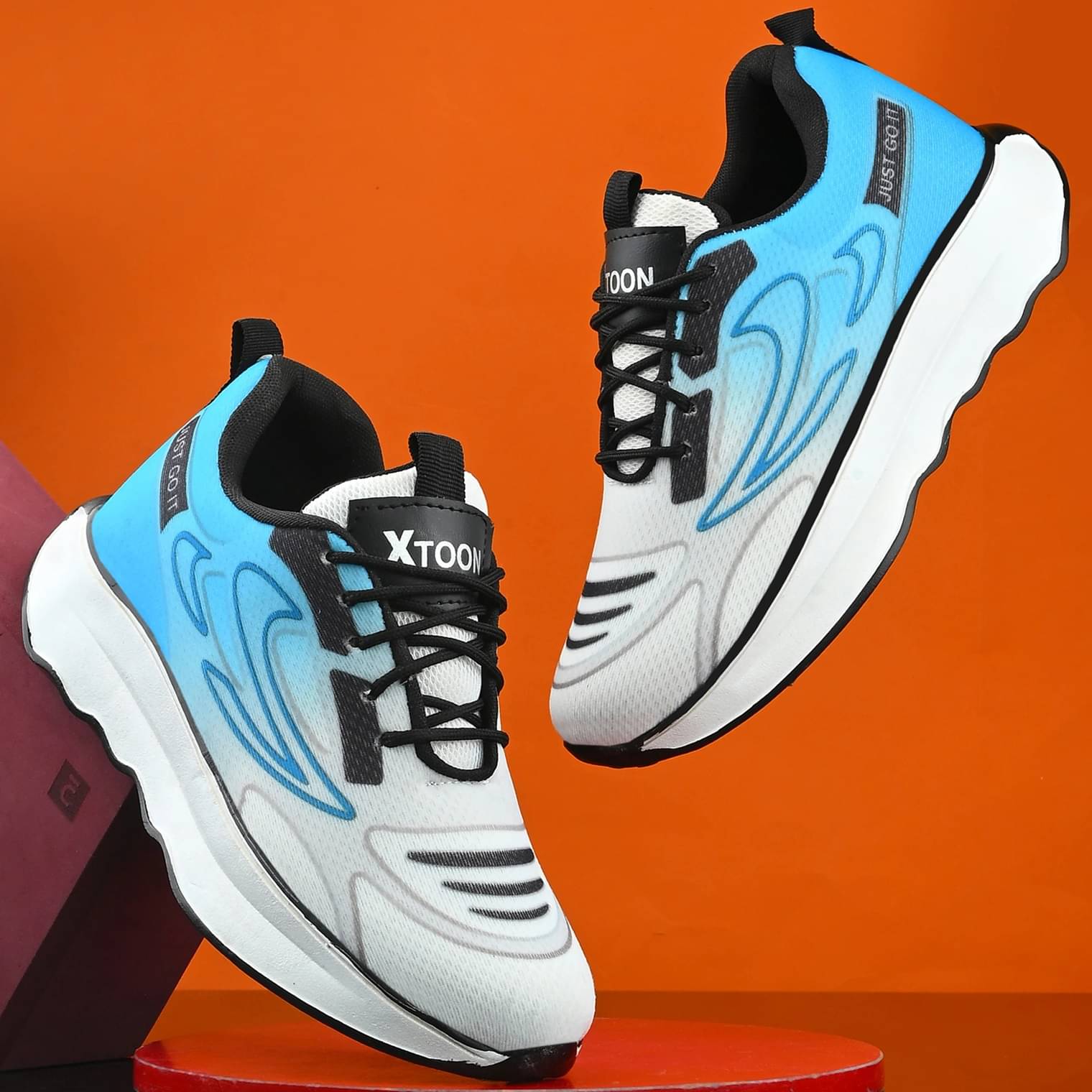 Xtoon Rich Quality|Comfortable|Ultra Lightweight Light Blue Men's Sneakers Xtoon Rich Quality|Comfortable|Ultra Lightweight Light Blue Men's Sneakers