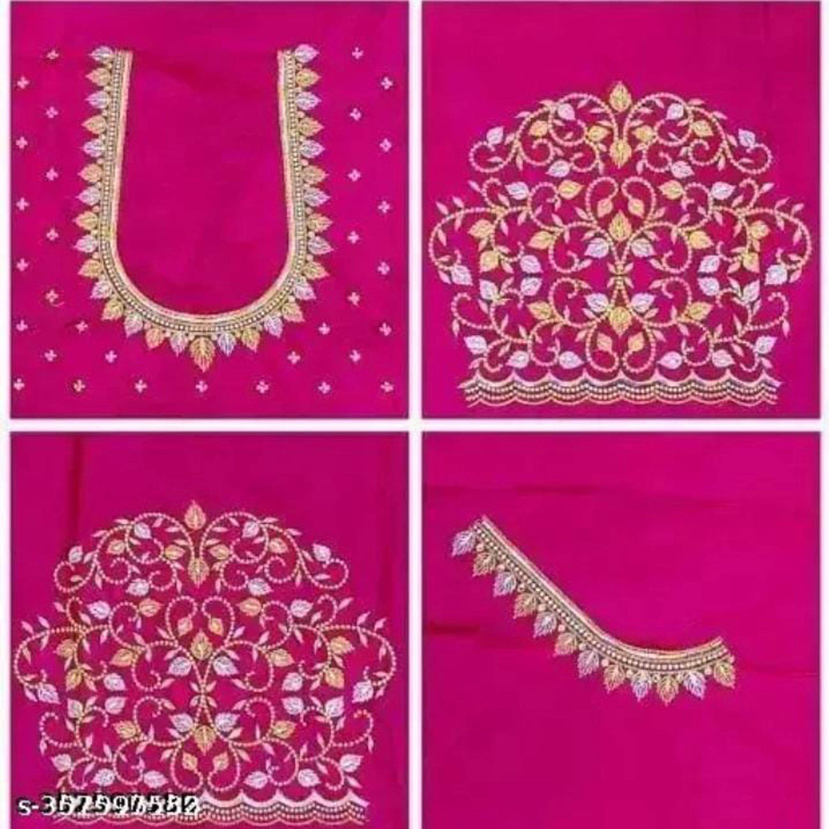 krishna trends Pink Unstitched Silk Blend Women's Blouse ( Pack of 1 ) krishna trends Pink Unstitched Silk Blend Women's Blouse ( Pack of 1 )