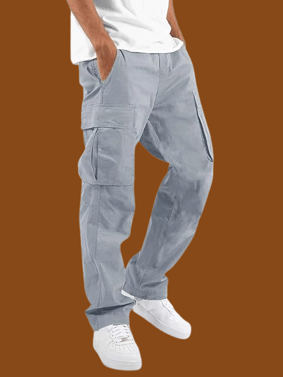     			micotti Regular Flat Men's Cargos - Grey ( Pack of 1 )