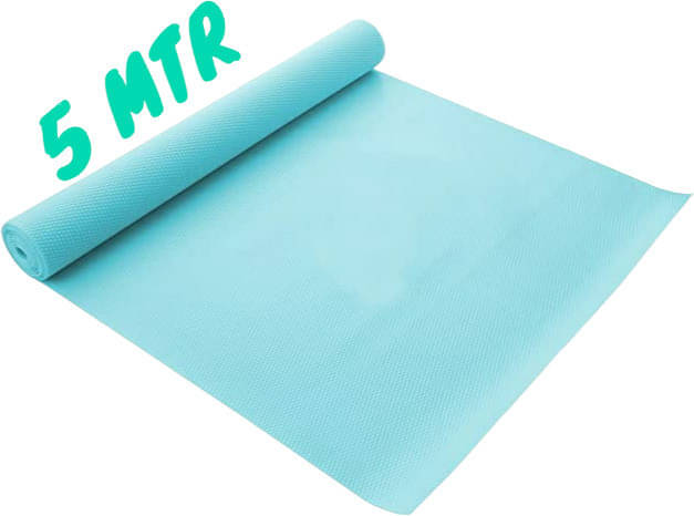     			mopak decor PVC Solid Fridge Mat & Cover ( 500 45 ) Pack of 1 - Light Blue