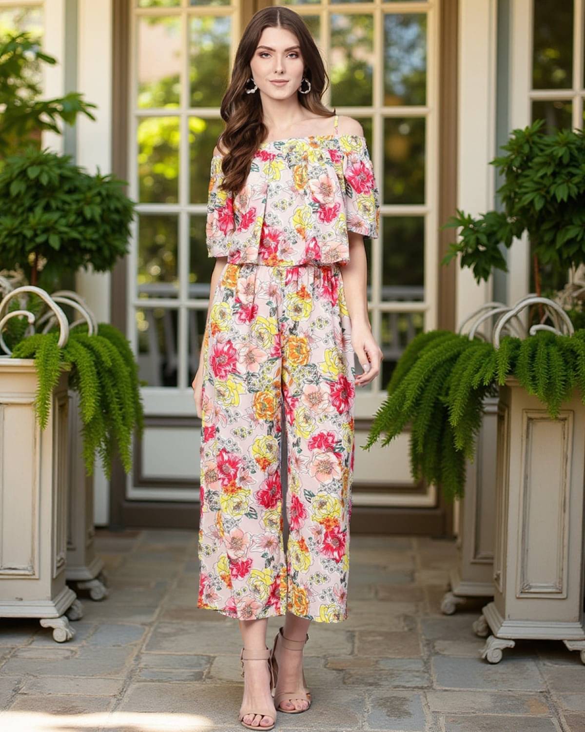     			Pannkh Multi Color Polyester Jumpsuit - Single