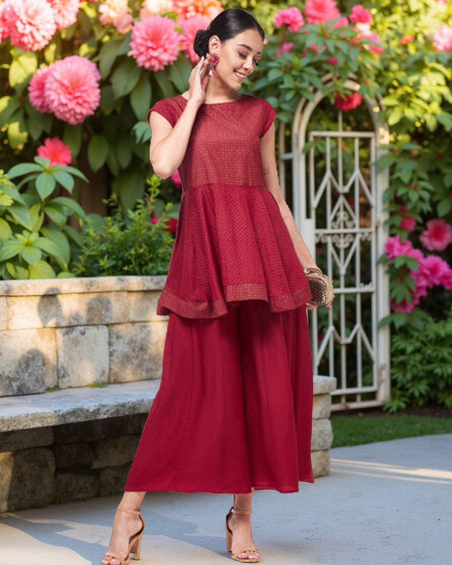 Polyester Short Kurti For Women (Pack of 1) Polyester Short Kurti For Women (Pack of 1)