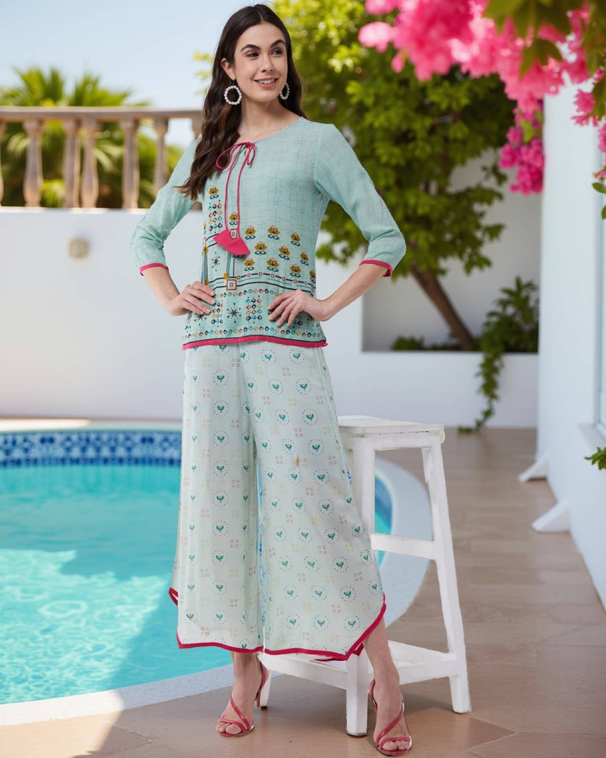 Pannkh Rayon Regular Tops - Green Single     			Pannkh Rayon Regular Tops - Green Single