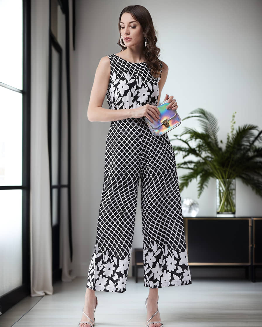 Pannkh Black Cotton Jumpsuit - Single