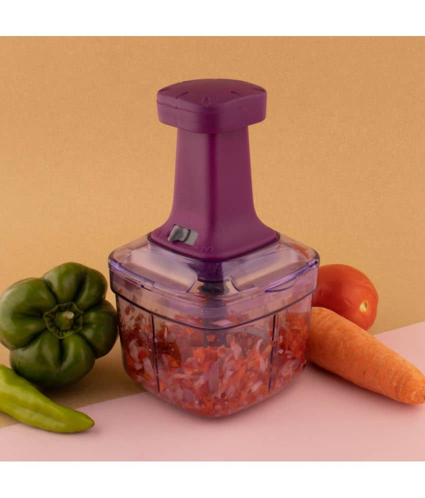 Magicspoon Fruit & Vegetable Chopper with 4 Blades, 1000ml, Set of 1