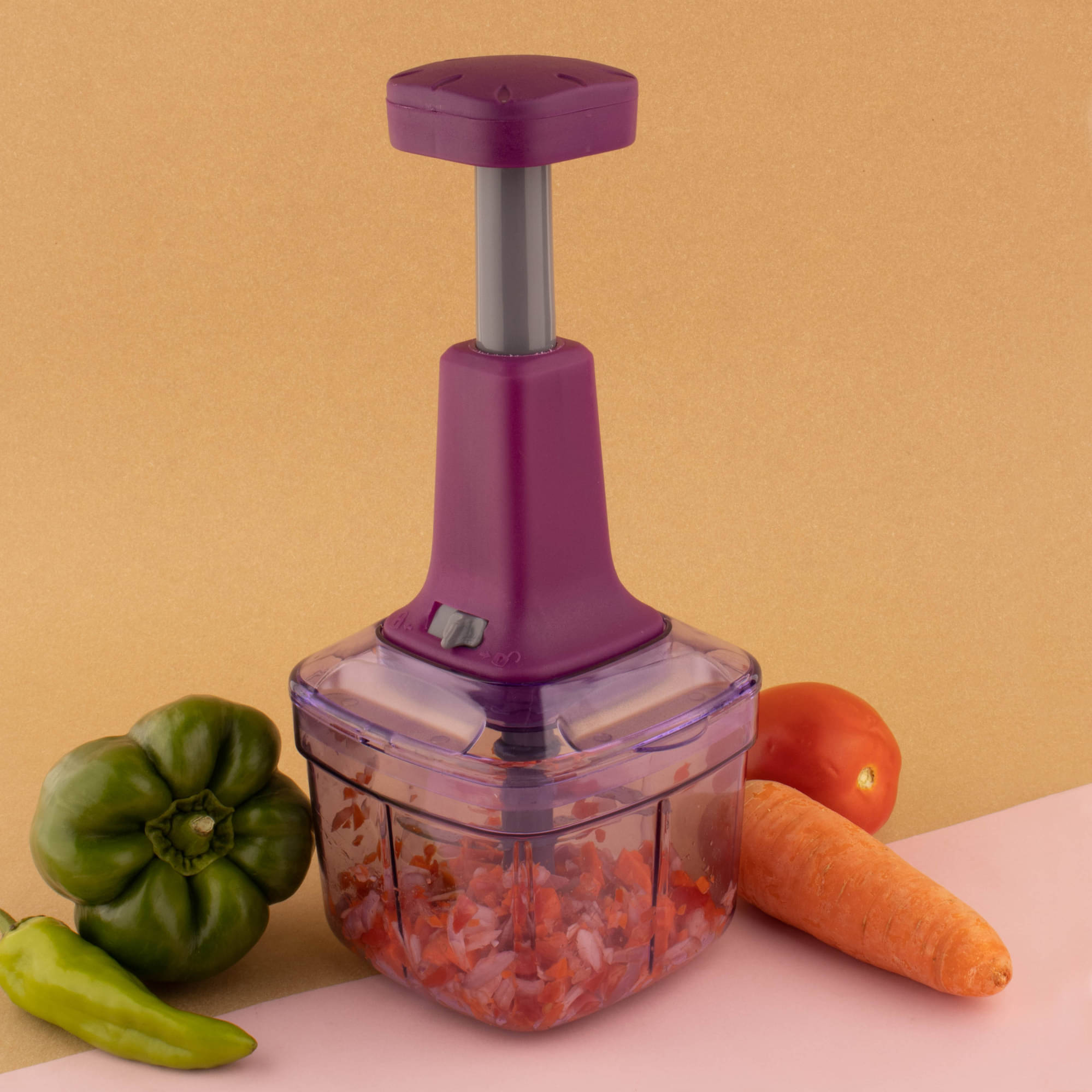     			Magicspoon Fruit & Vegetable Chopper with 4 Blades, 1000ml, Set of 1