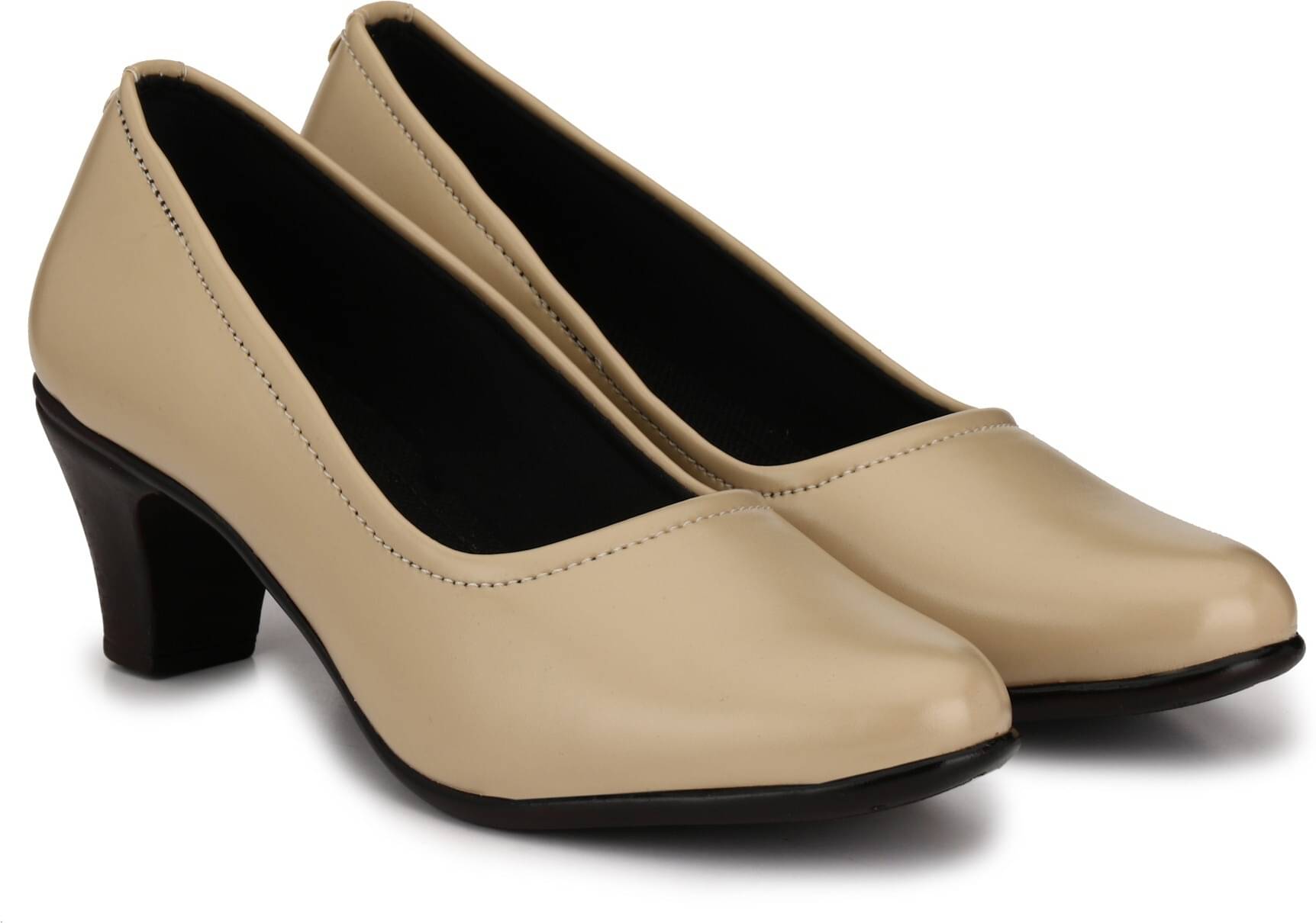     			Rimezs Beige Women's Pumps Heels