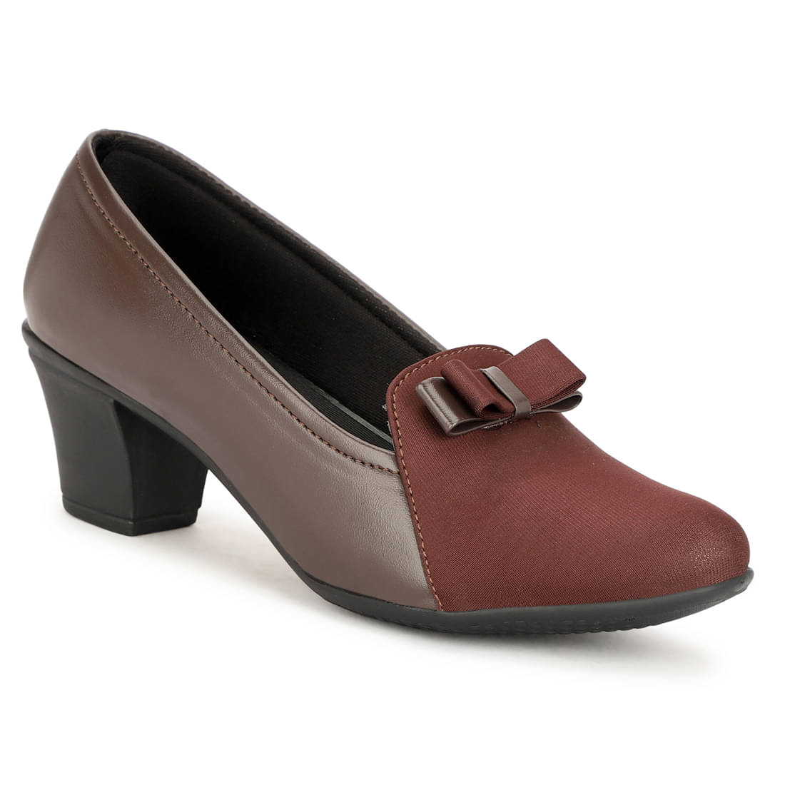     			Rimezs Brown Women's Slip On Heels
