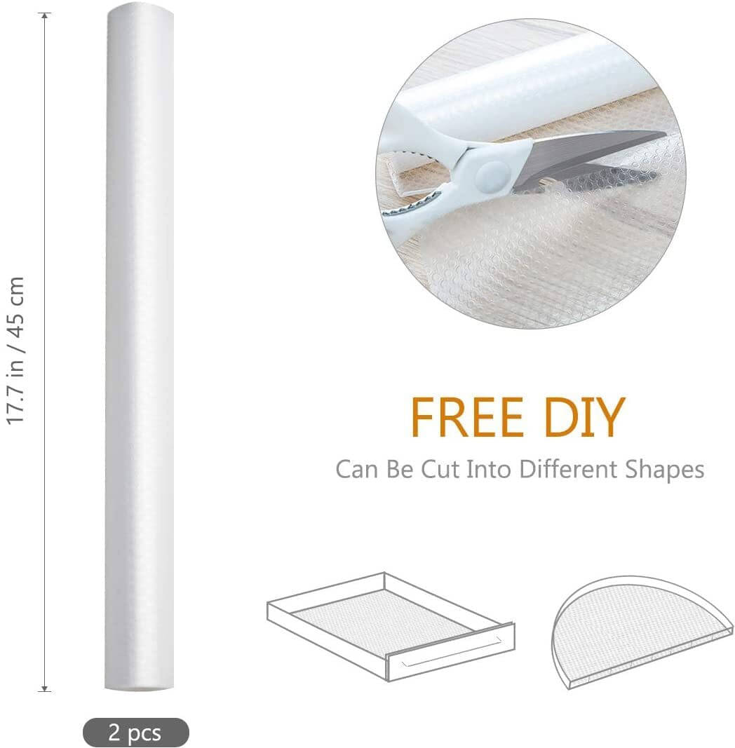 mopak decor PVC Solid Fridge Mat & Cover ( 500 45 ) Pack of 1 - White mopak decor PVC Solid Fridge Mat & Cover ( 500 45 ) Pack of 1 - White