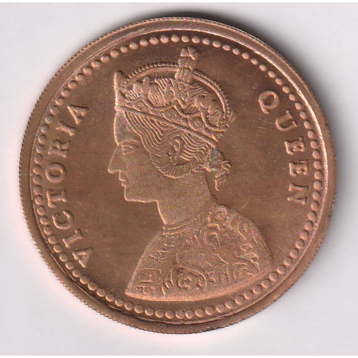     			50 Gram - 1 Anna 1818 (Victoria Queen) Old and Rare Copper Coin