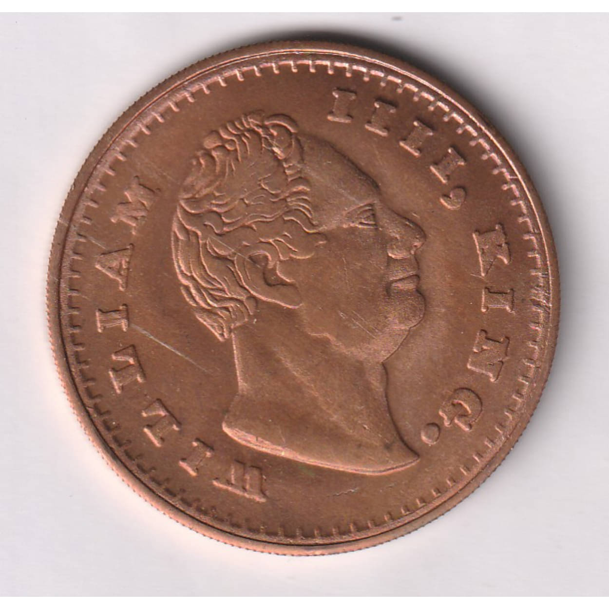 50 Gram - 1 Anna 1818 (William IIII. King) Old and Rare Copper Coin     			50 Gram - 1 Anna 1818 (William IIII. King) Old and Rare Copper Coin