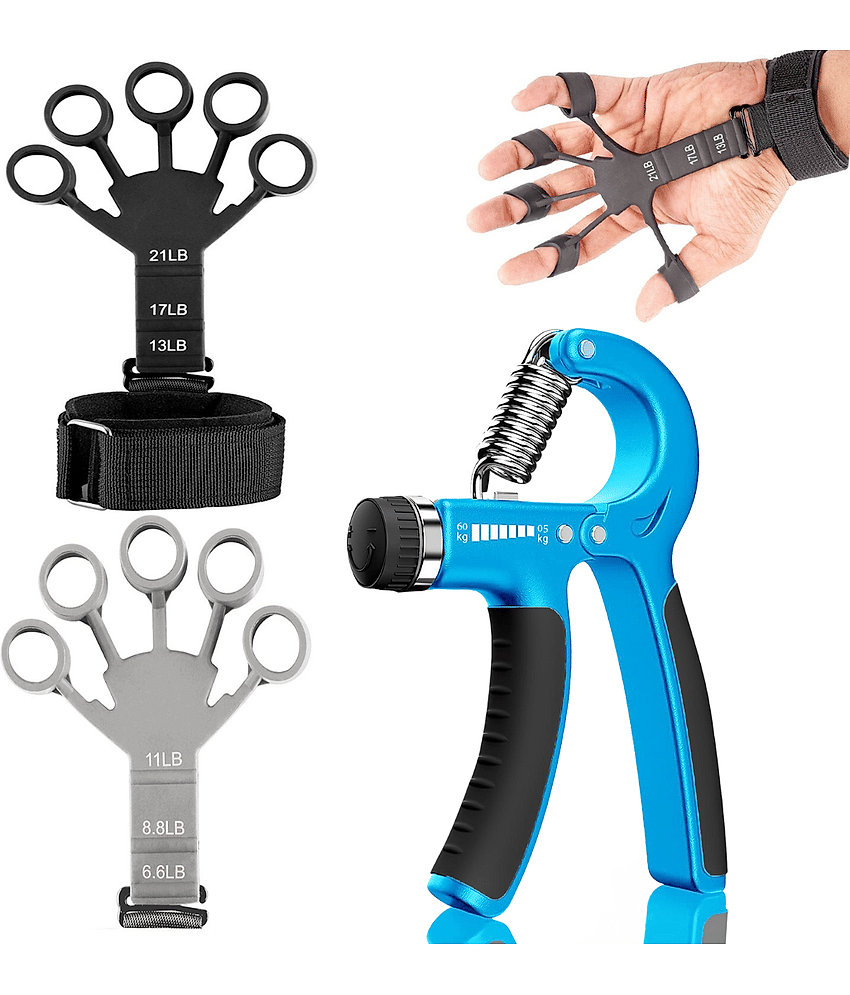 AJRO DEAL Counter Adjustable Finger Extensor for Forearm Exercise, Strength Build Hand Grip/Fitness Grip - Sports and Fitness Equipment | Buy online on ZillyBuy