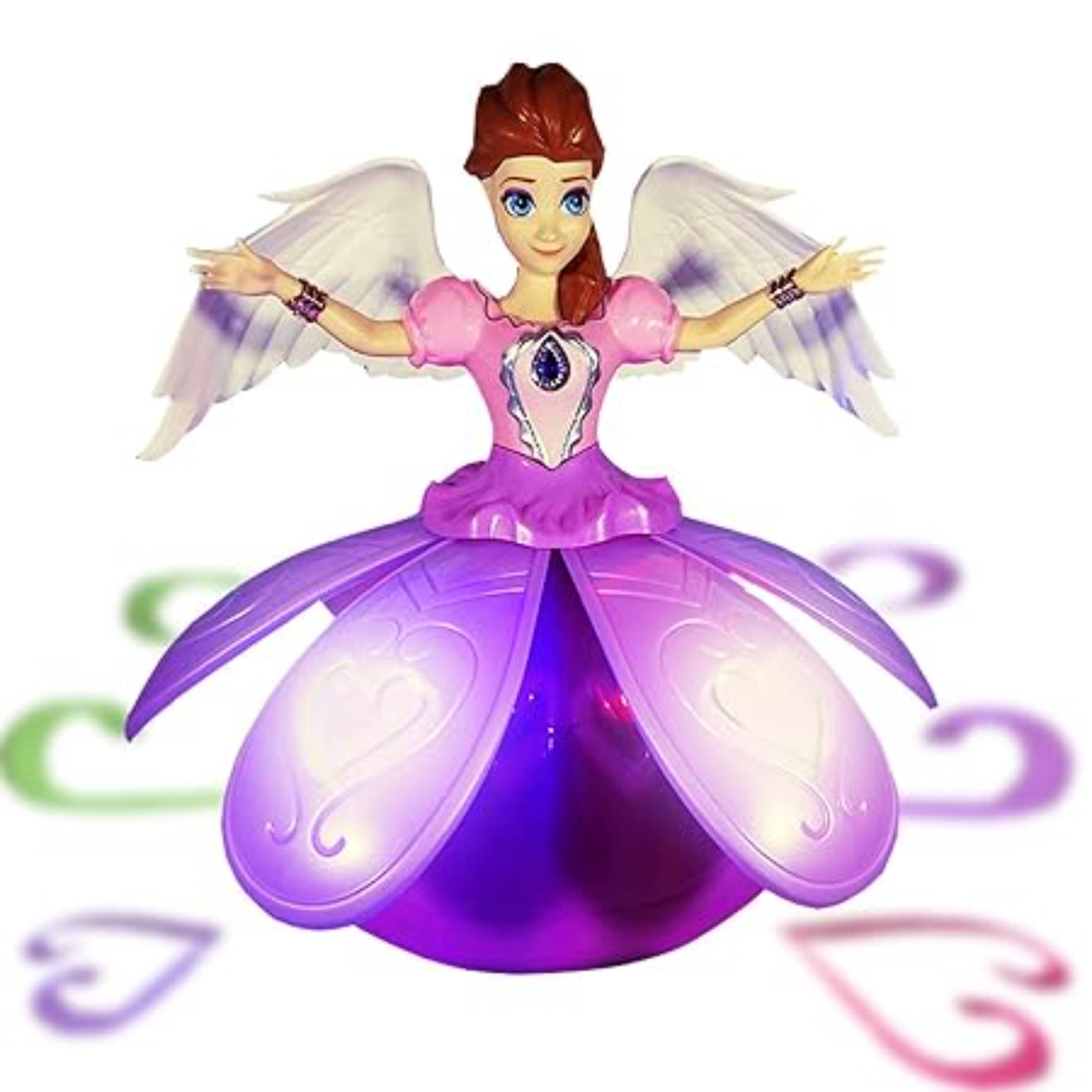 Angel Girl Musical Dancing Rotating Toy with Attractive Multi Color Flashing Lights for Kids Angel Girl Musical Dancing Rotating Toy with Attractive Multi Color Flashing Lights for Kids
