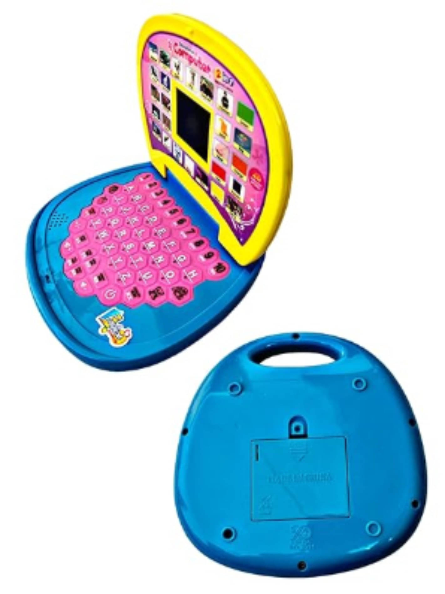 Esnapy Battery Operated Educational Learning Laptop Toy with LED Display and Music Effect Babies Girls BoysToddlers Blue Color Power Source: 3xAA Battery Esnapy Battery Operated Educational Learning Laptop Toy with LED Display and Music Effect Babies Girls BoysToddlers Blue Color Power Source: 3xAA Battery