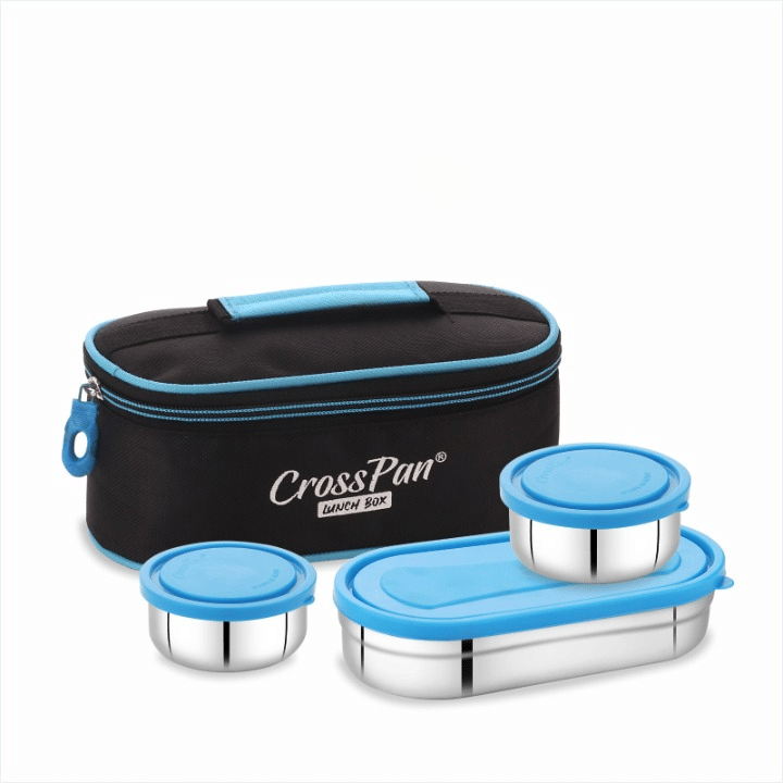 CrossPan MAGNITE LUNCH BOX Stainless Steel Lunch Box 3 - Container ( Pack of 1 ) CrossPan MAGNITE LUNCH BOX Stainless Steel Lunch Box 3 - Container ( Pack of 1 )