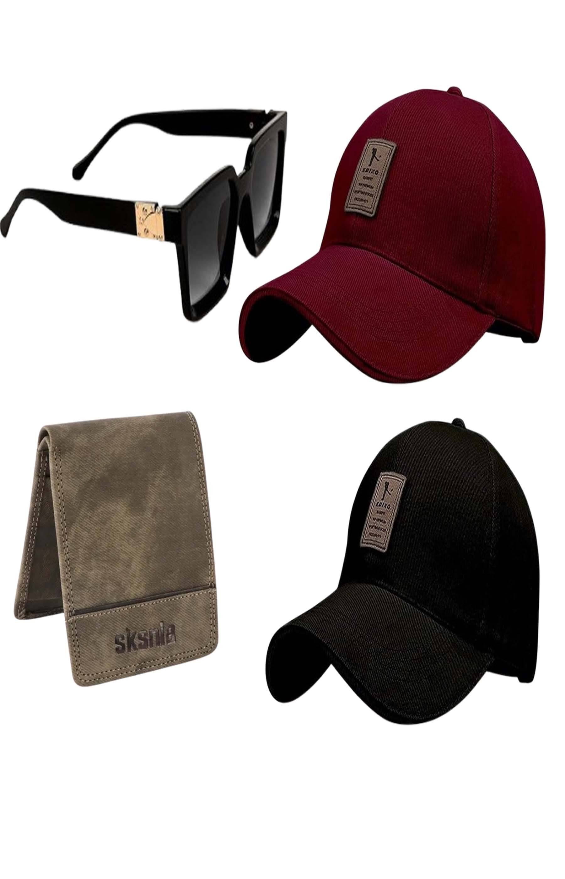     			windexa Pack of 4 Cotton Men's Cap ( Multicolor )