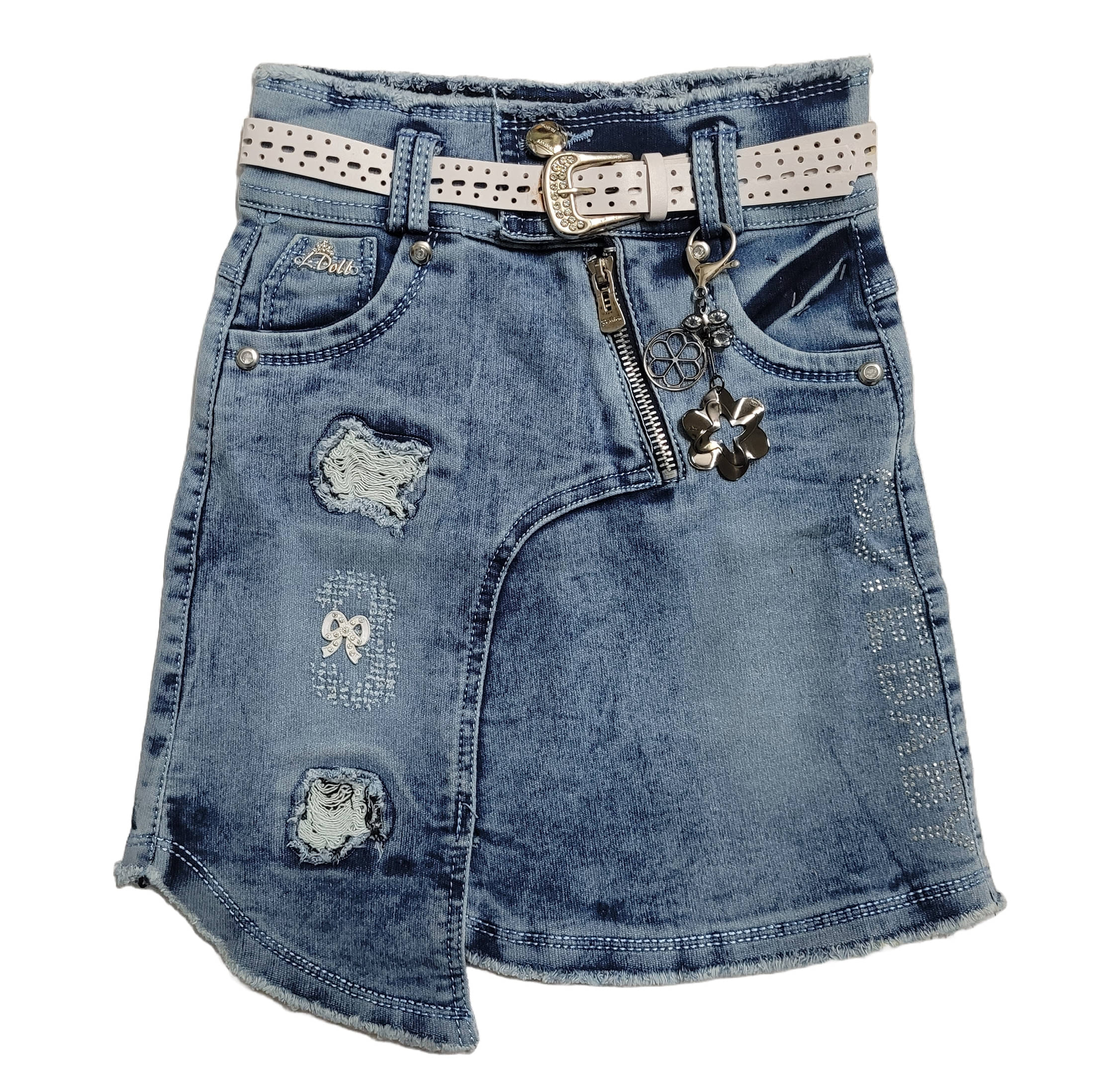     			Arshia Fashions Pack of 1 Girls Denim Skirts ( Blue )