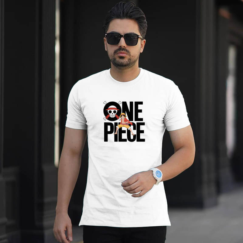     			BINAYAK Men Cotton Regular Fit Printed T-Shirt ( White )