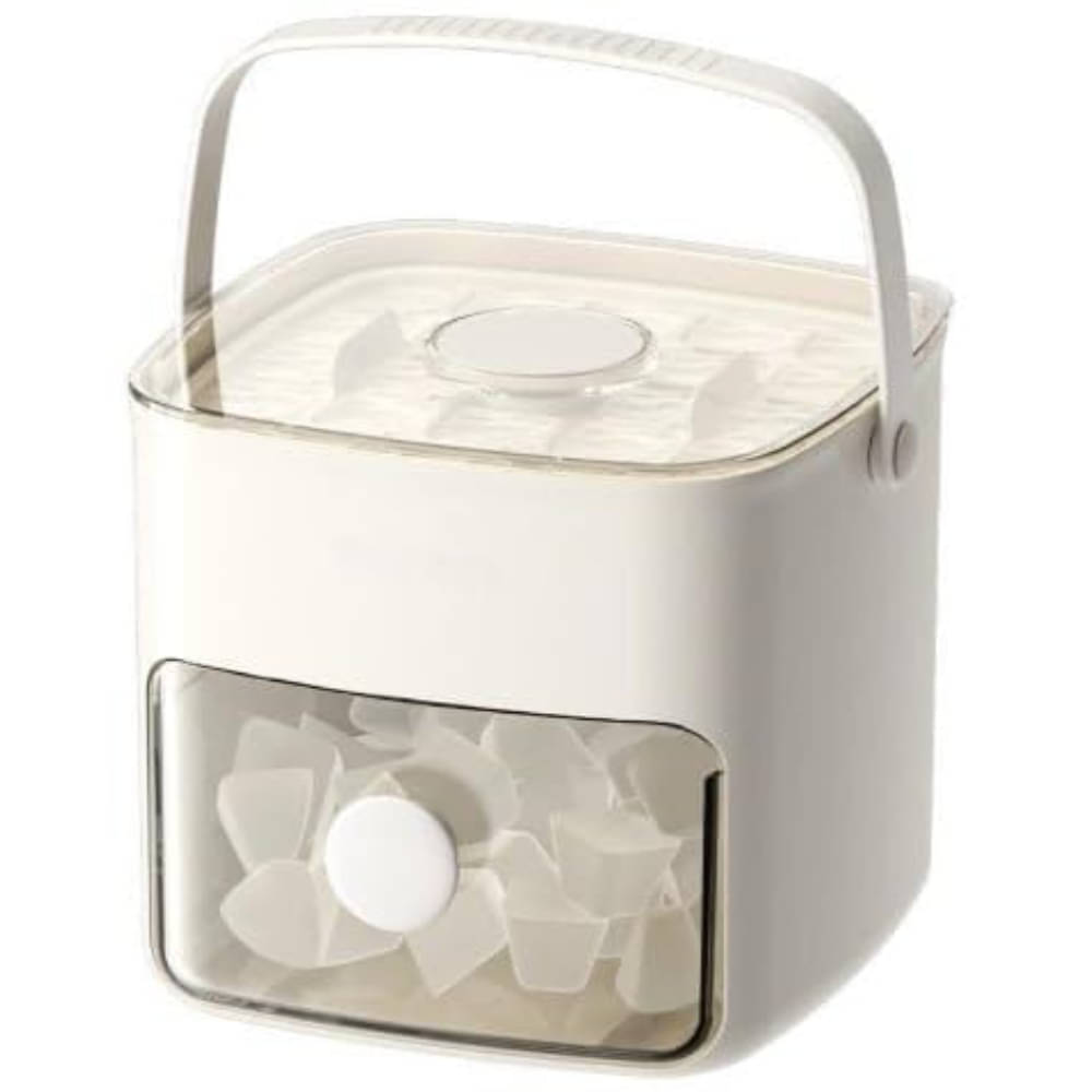 NEKIFACE Double Layer Ice Box with Lid & Handle | Ice Cube Tray | Large Capacity Ice Maker with Lid | Square Ice Maker | for Bar/Cold Drink/Whiskey/Cocktail (White, Green). NEKIFACE Double Layer Ice Box with Lid & Handle | Ice Cube Tray | Large Capacity Ice Maker with Lid | Square Ice Maker | for Bar/Cold Drink/Whiskey/Cocktail (White, Green).
