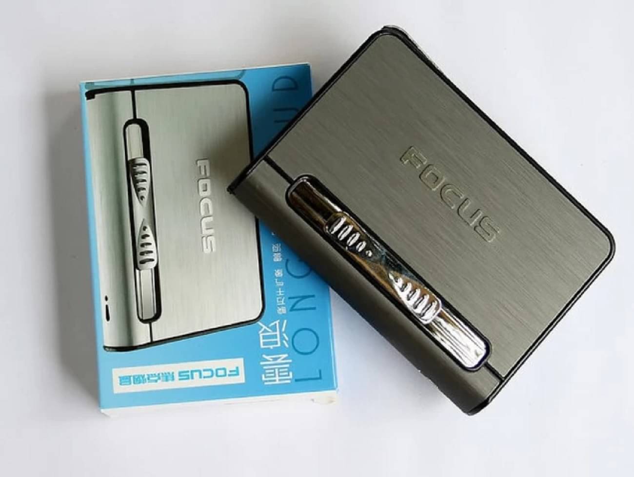     			PAAVI Grey PVC Cigarette Lighter ( Pack of 1 )