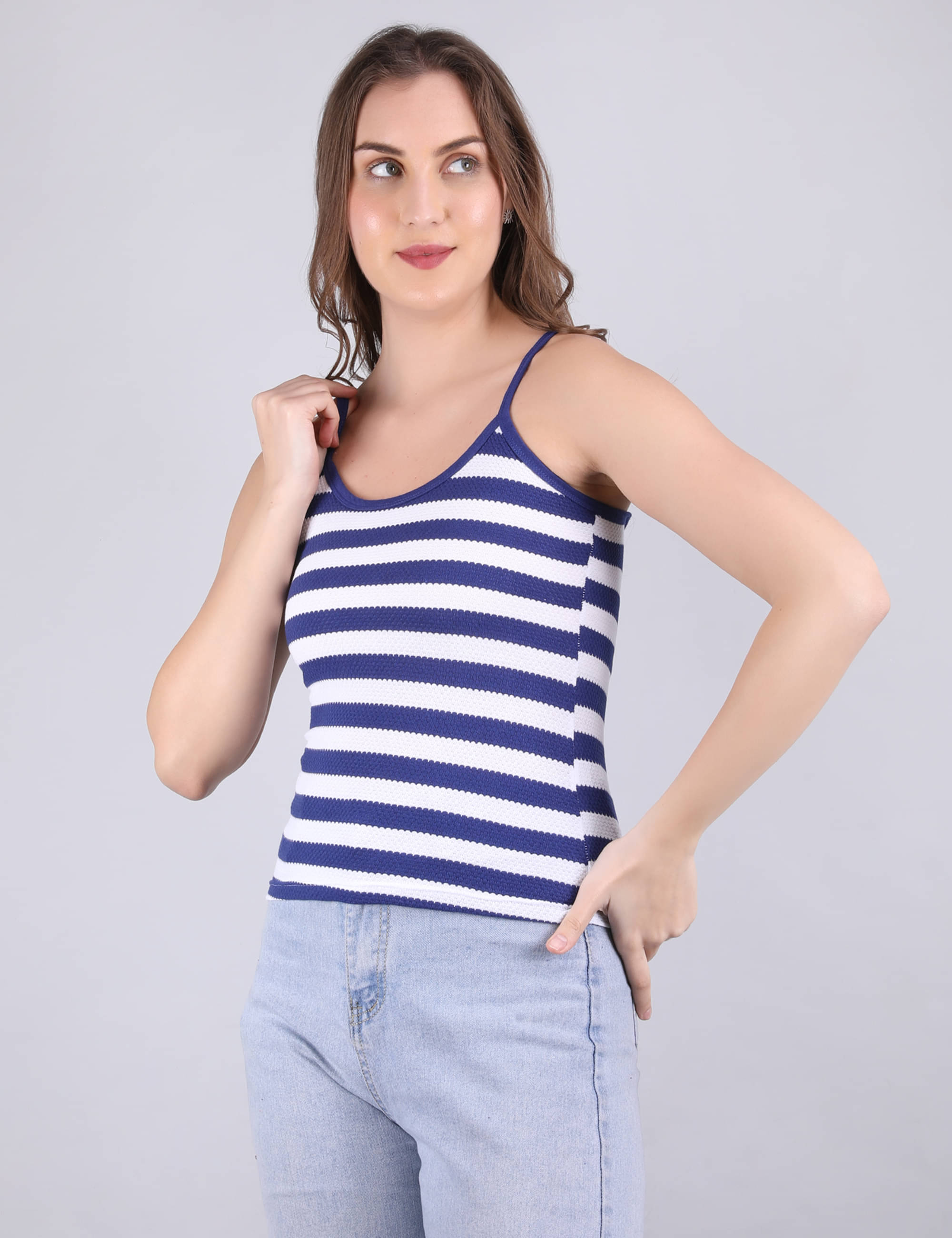 Vee Saa Hosiery Cotton Camisoles ( Blue ) Vee Saa Hosiery Cotton Camisoles ( Blue )