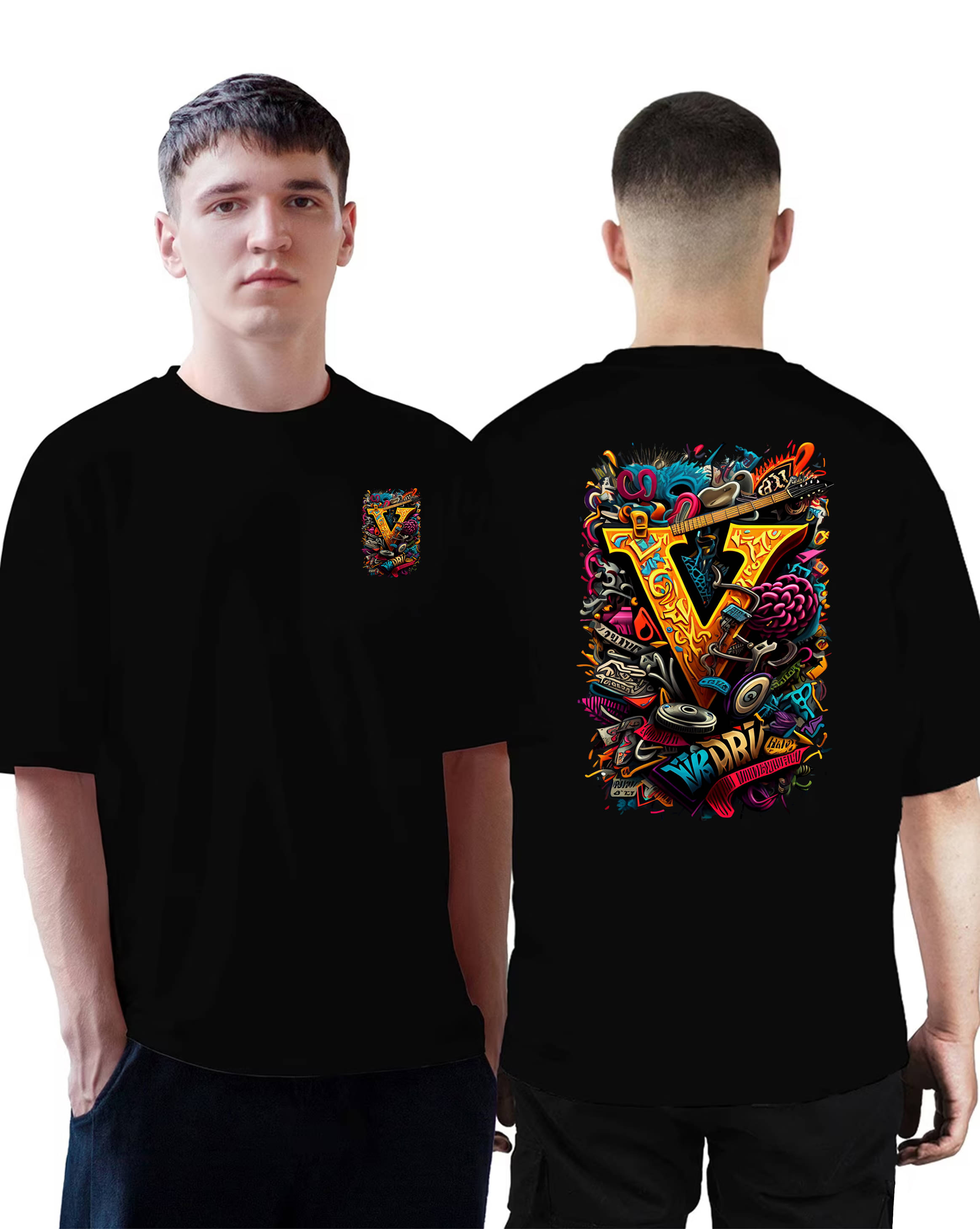 Vee Saa Hosiery Men Cotton Regular Fit Printed T-Shirt ( Black ) Vee Saa Hosiery Men Cotton Regular Fit Printed T-Shirt ( Black )