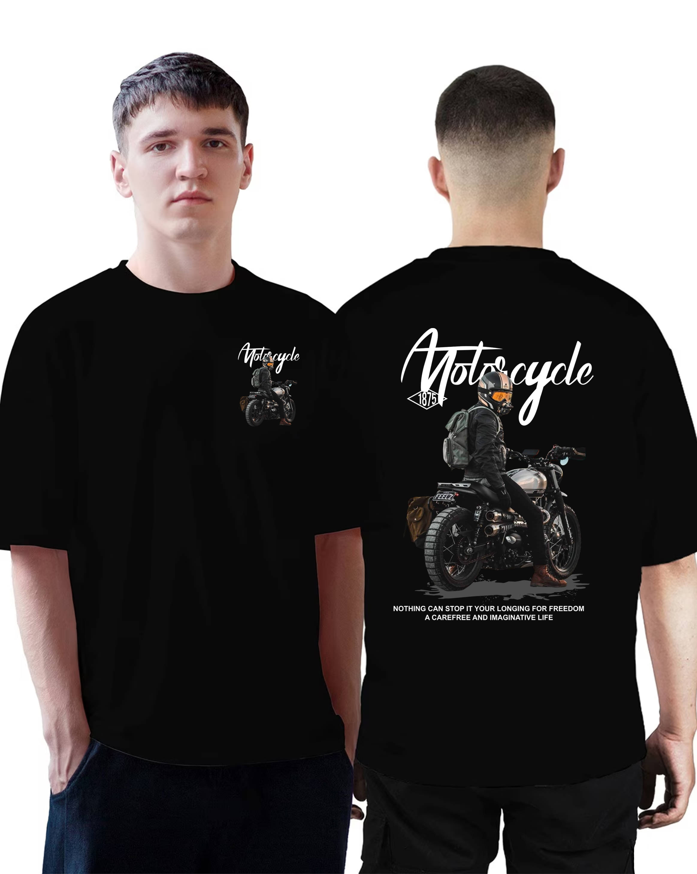     			Vee Saa Hosiery Men Cotton Regular Fit Printed T-Shirt ( Black )