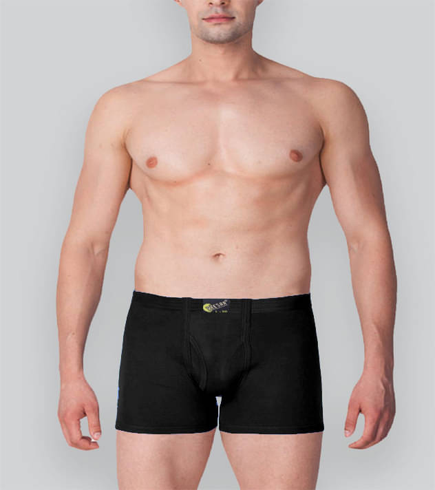 Vee Saa Hosiery Pack of 1 Cotton Trunks For Men's ( Black ) Vee Saa Hosiery Pack of 1 Cotton Trunks For Men's ( Black )
