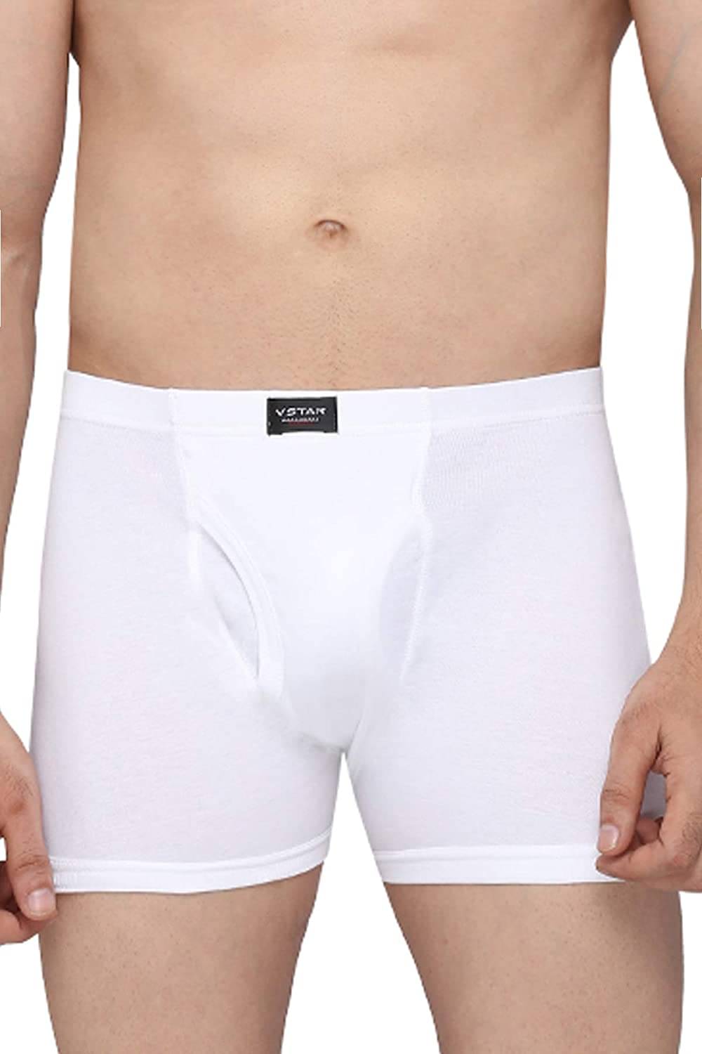     			Vee Saa Hosiery Pack of 1 Cotton Trunks For Men's ( White )