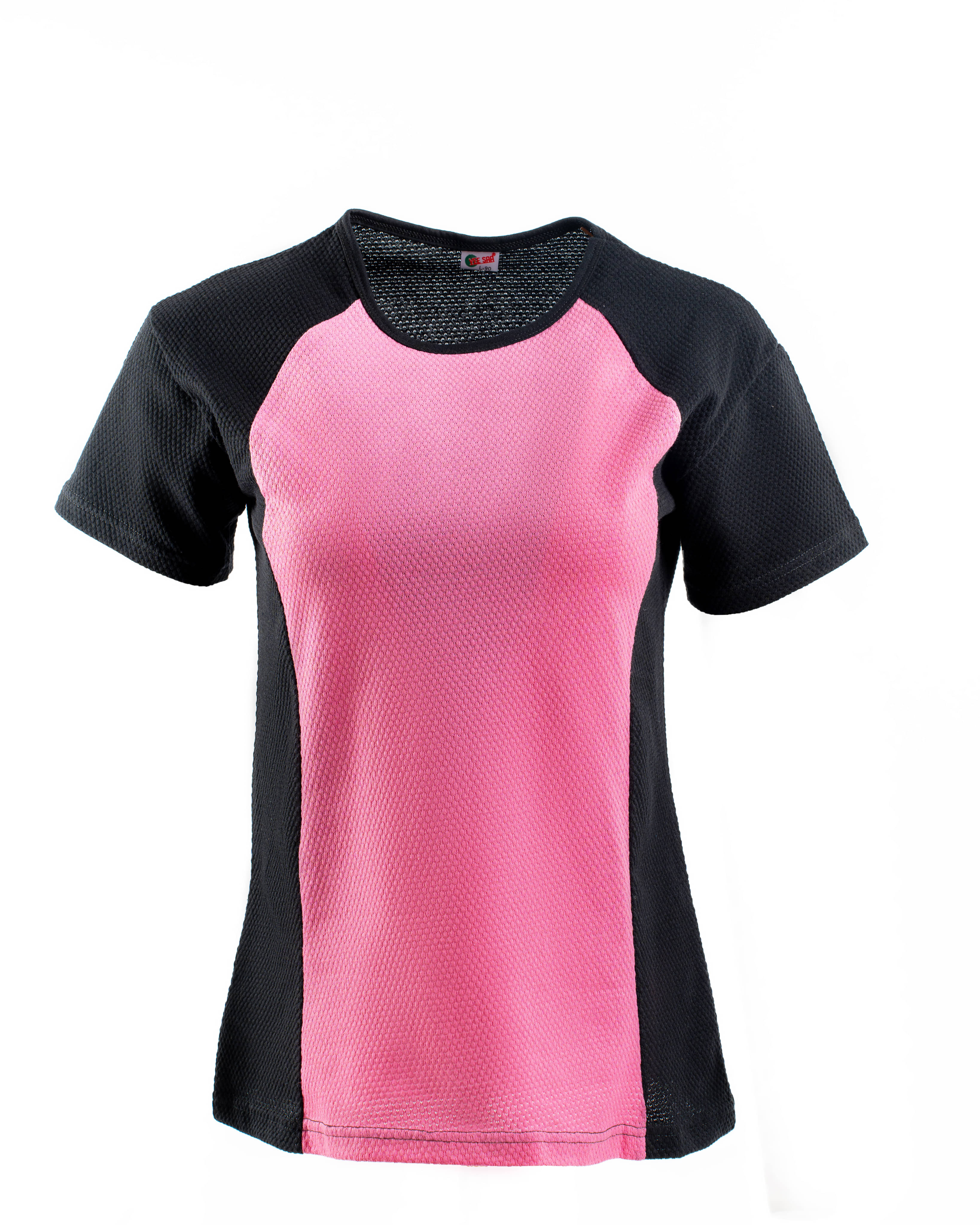 Vee Saa Hosiery Women Cotton Colorblock Regular Fit Round Neck T-Shirt ( Pink ) Vee Saa Hosiery Women Cotton Colorblock Regular Fit Round Neck T-Shirt ( Pink )