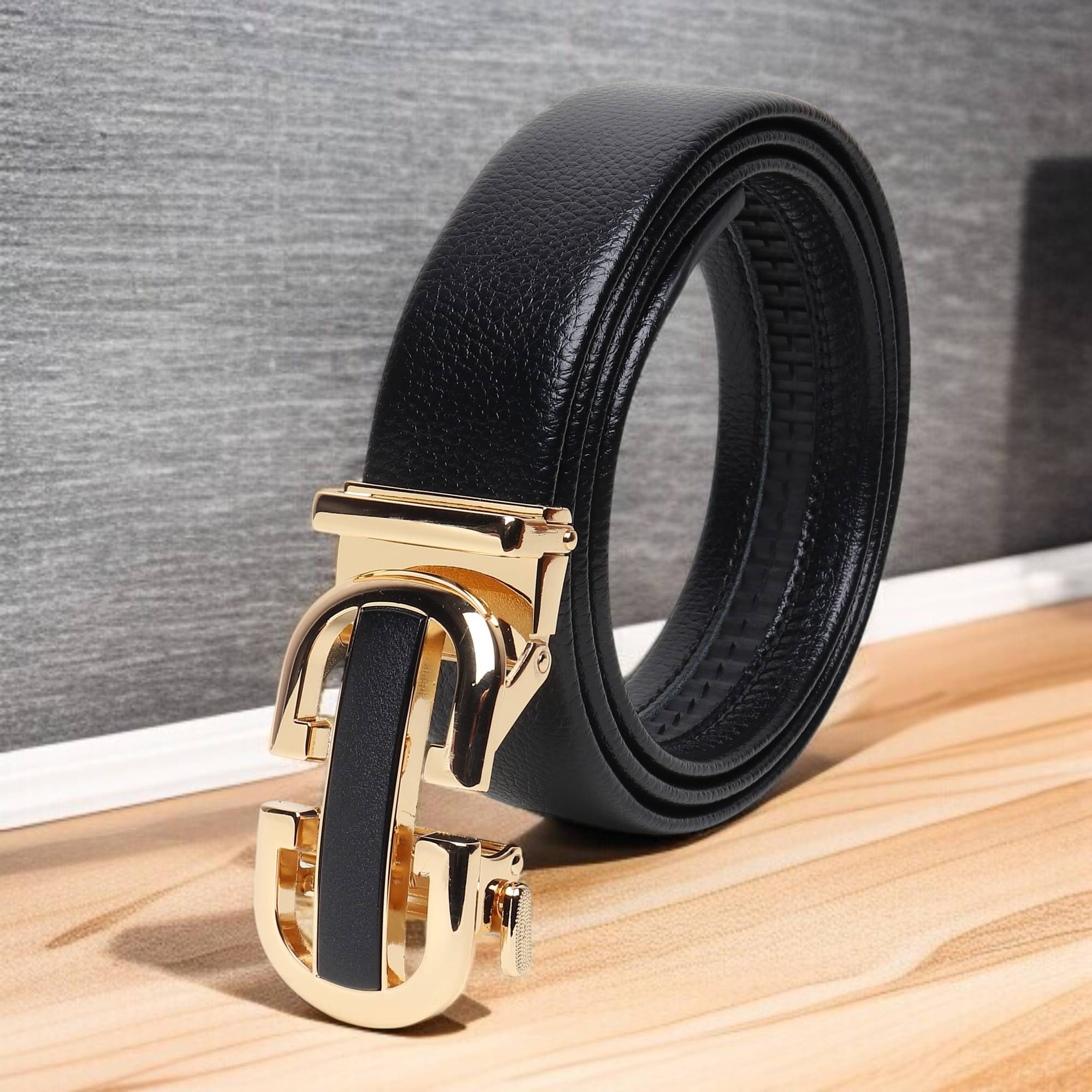     			WARCKS - Black Synthetic Men's Formal Belt ( Pack of 1 )