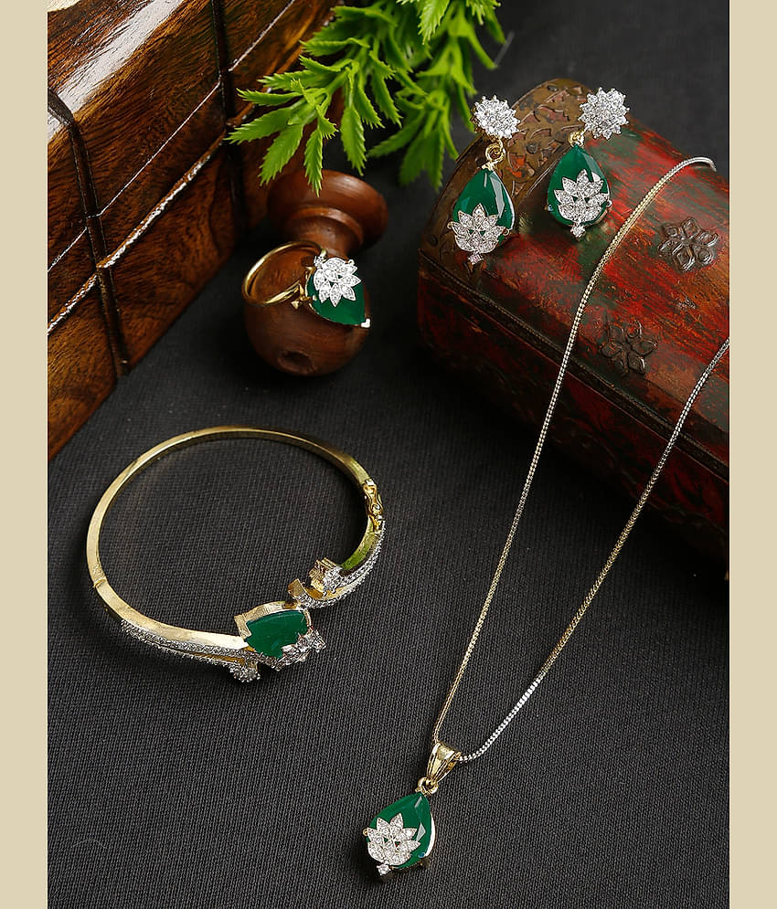 YOUBELLA Green Body Chain ( Pack of 1 )