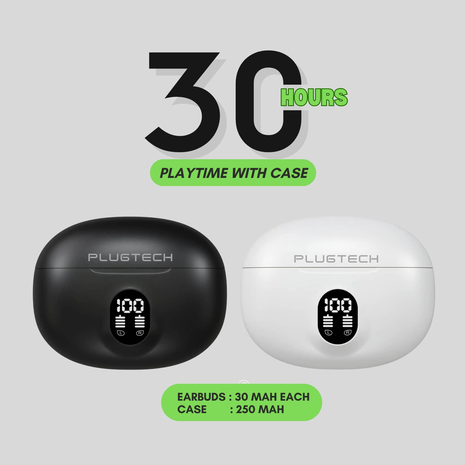 Sp Plugtech Buy Plugtech TWS Earbuds Gopods G2 – 10mm Drivers, Crystal Sound, 25 ...