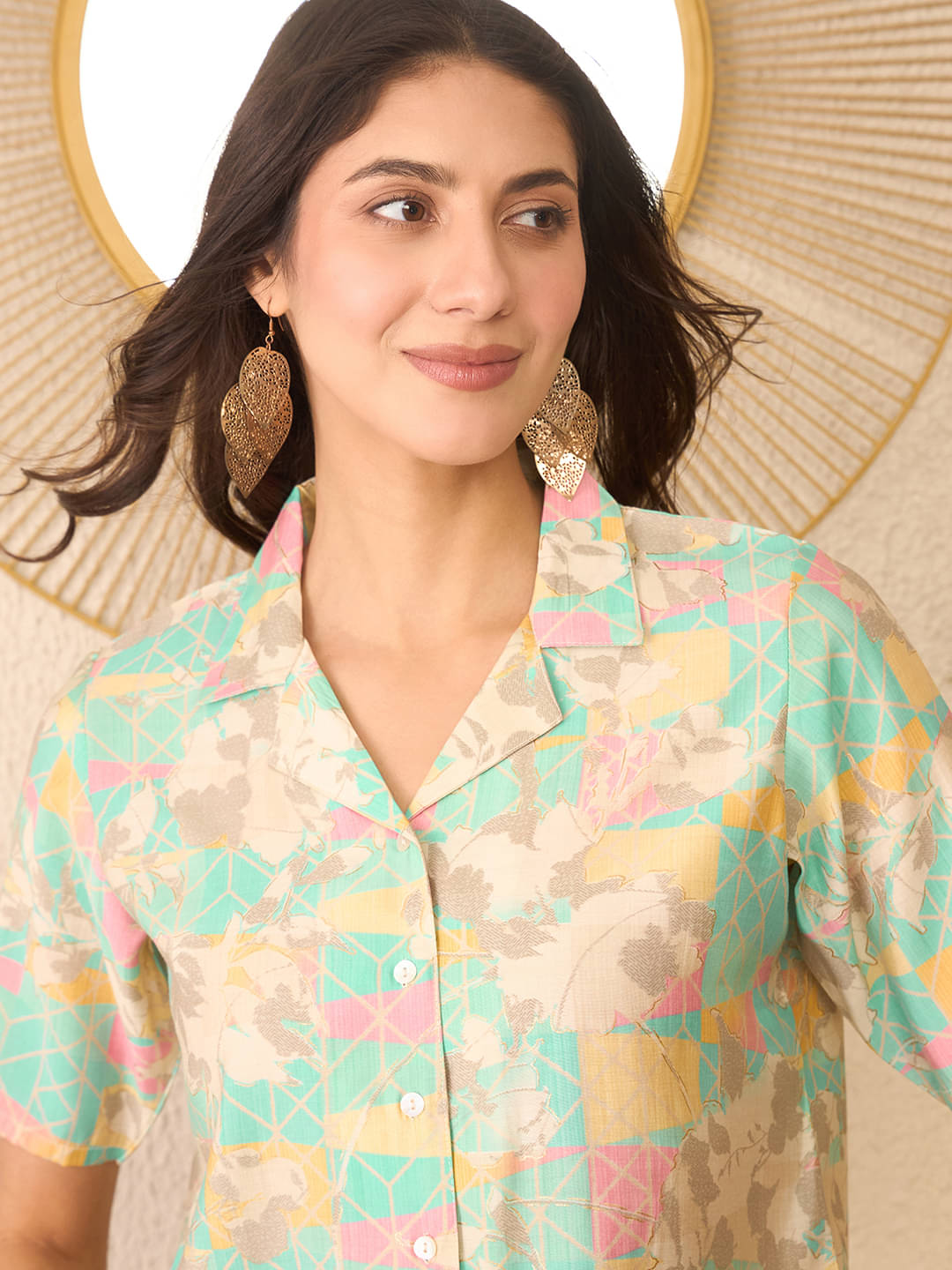 Vaamsi Women's Cotton Blend Regular Top ( Multi Color ) Vaamsi Women's Cotton Blend Regular Top ( Multi Color )