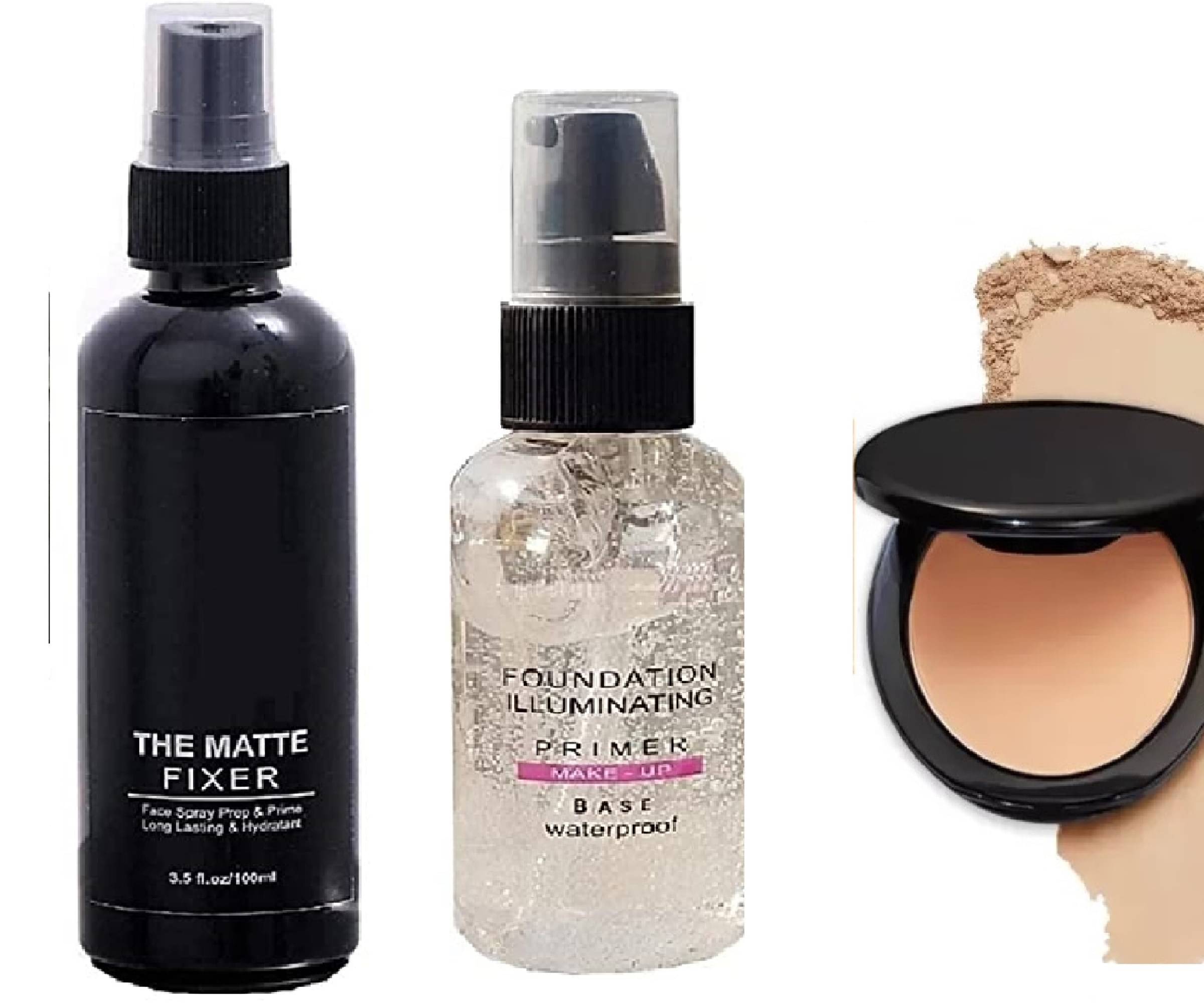     			Yelgo Makeup Kit ( Fixer::contor::spray primer::compact )