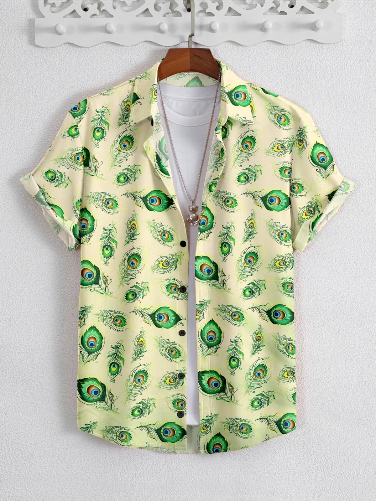 ARZ Polyester Regular Fit Printed Half Sleeves Men's Casual Shirt - Green ( Pack of 1 ) ARZ Polyester Regular Fit Printed Half Sleeves Men's Casual Shirt - Green ( Pack of 1 )
