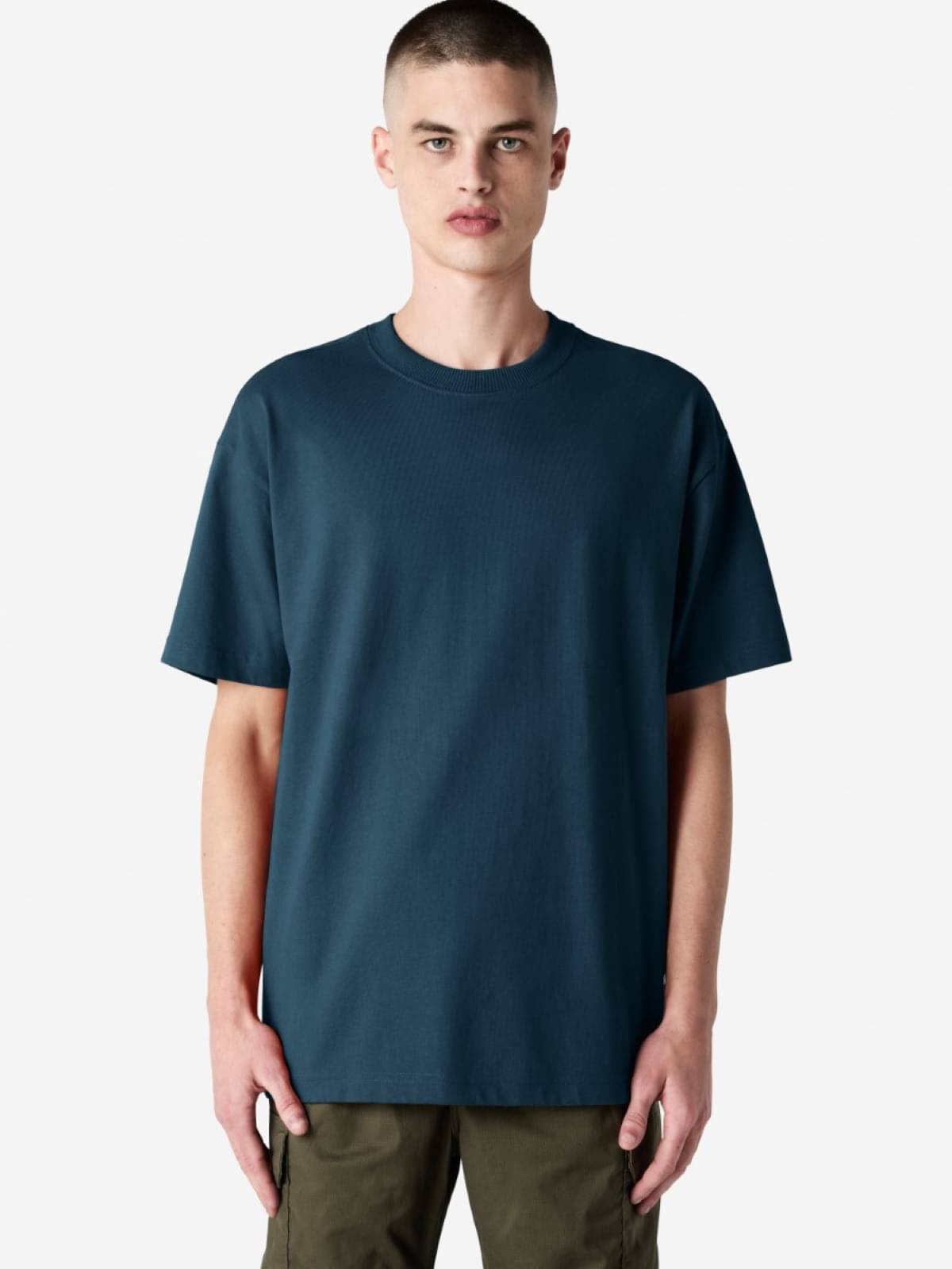     			American Apparel Men Cotton Oversized Fit Solid T-Shirt ( Blue )