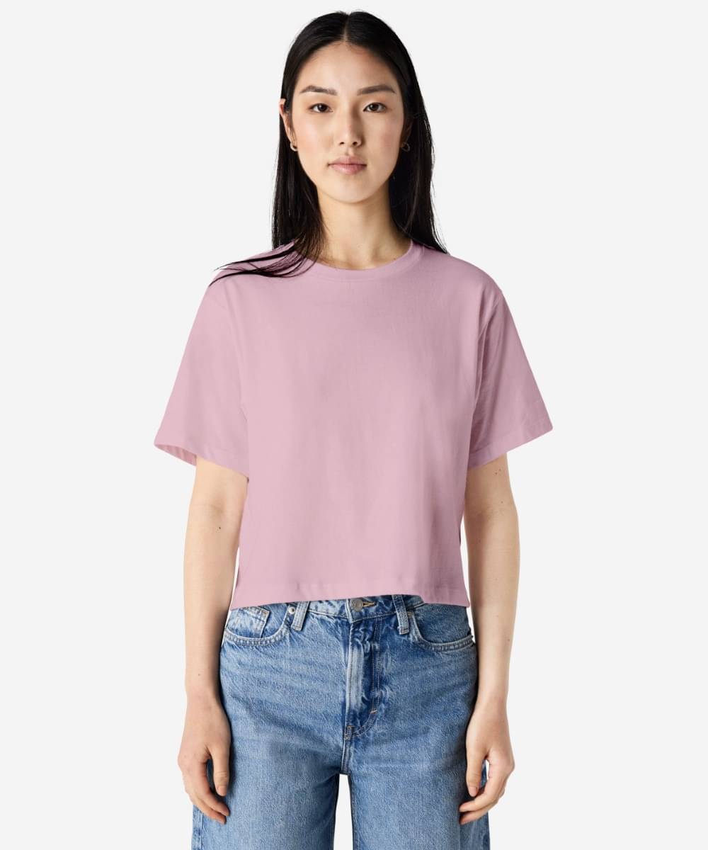     			American Apparel Women Cotton Solid Regular Fit Round Neck T-Shirt ( Peach )